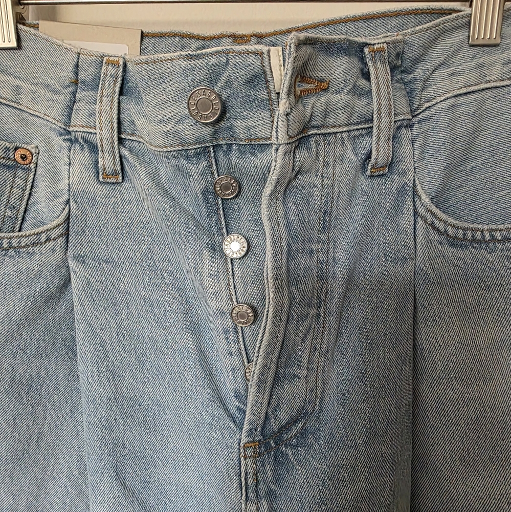 AGOLDE‎ Women’s Fold High Waist Relaxed Straight Leg Jeans Sideline Sz 26 - Picture 5 of 6